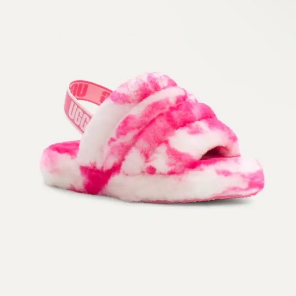 UGG Kids Fluff Yeah Slipper Sandals, size 4